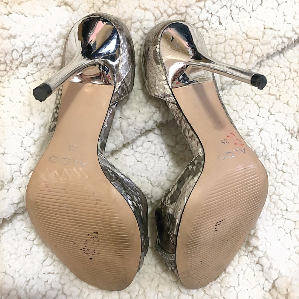 Aldo Snake Skin Heels - Size 35 - Picture 4 of 5